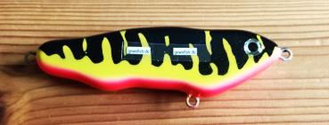 Gewefish- Dancer 16cm, S, Black-Gelb,UV